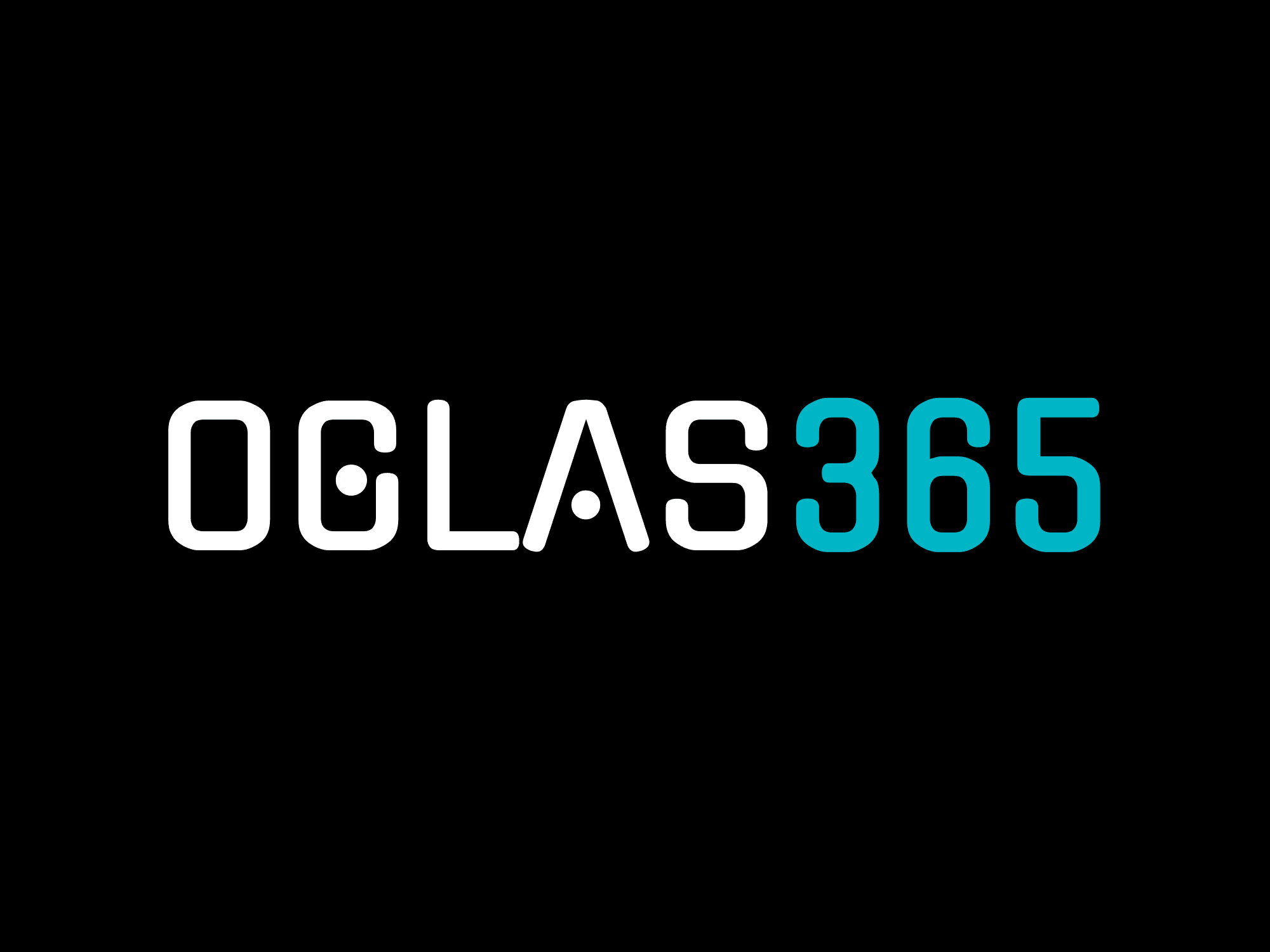 OGLAS365 logo na crnoj pozadini