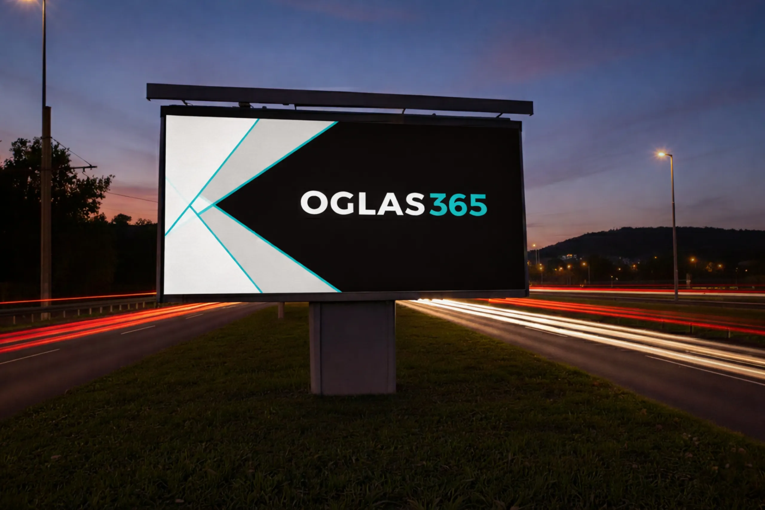 OGLAS365 logo na crnoj pozadini
